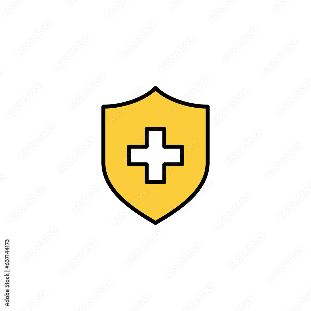 Health insurance icon vector for web and mobile app. Insurance document sign and symbol Health insurance icon vector for web and mobile app. Insurance document sign and symbol