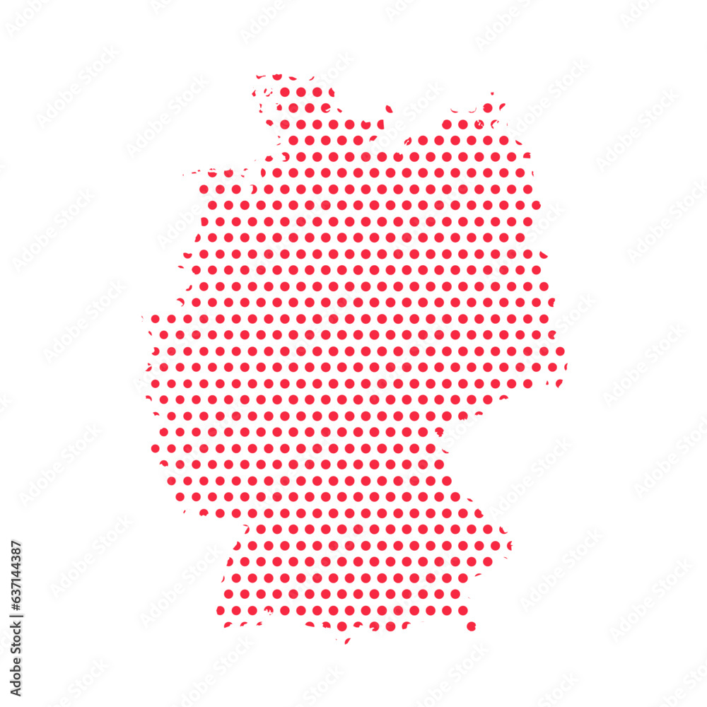 Vector Germany Dotted Map Illustration