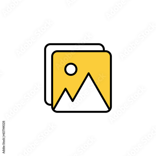 Picture icon vector for web and mobile app. photo gallery sign and symbol. image icon