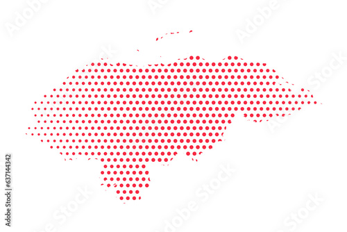Vector Honduras Dotted Map Illustration