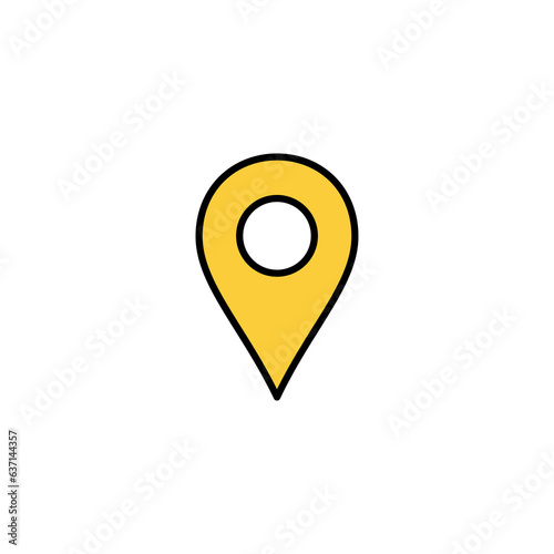 Pin icon vector for web and mobile app. Location sign and symbol. destination icon. map pin Free Download Pin icon vector for web and mobile app. Location sign and symbol. destination icon. map pin - GFXLoad