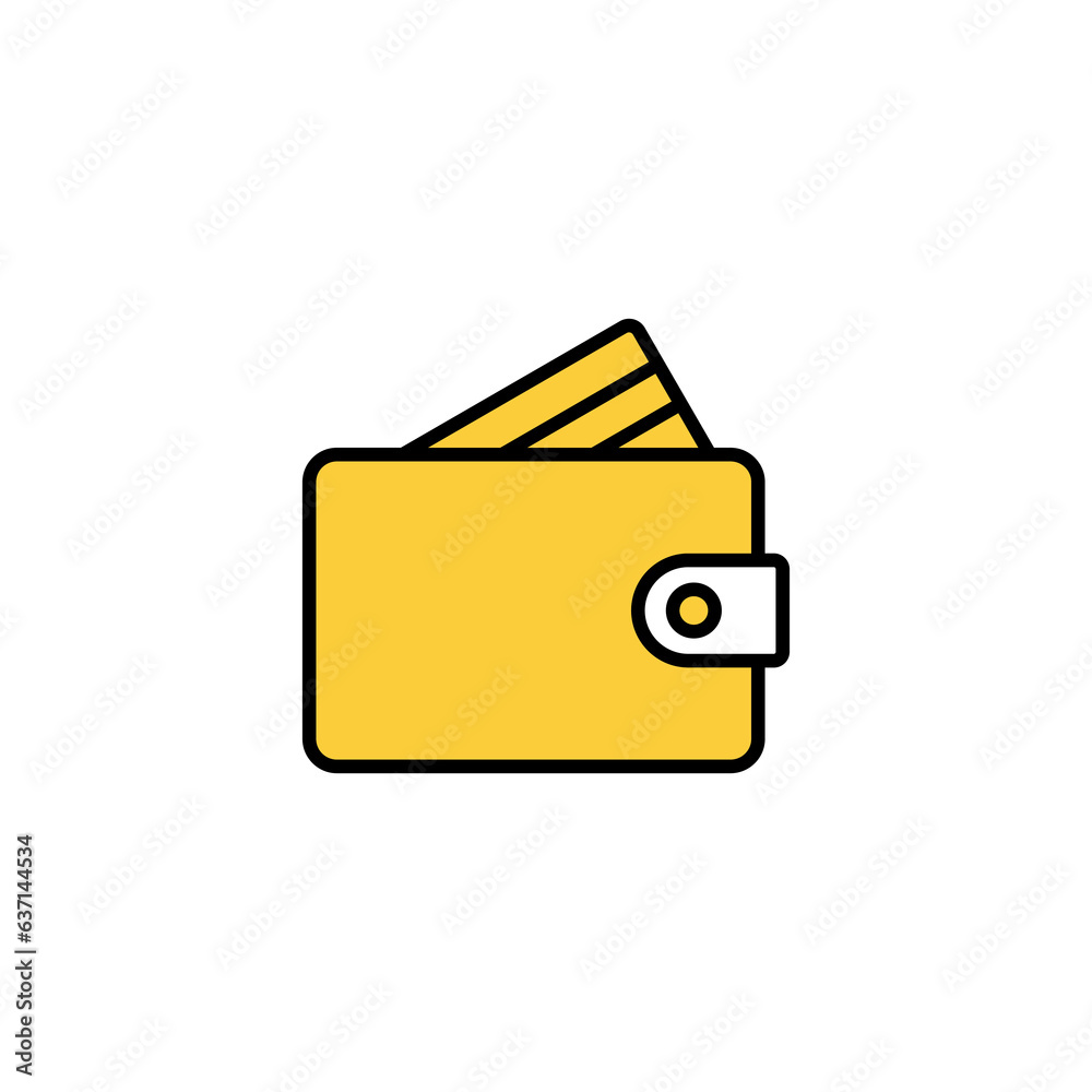 Wallet icon vector for web and mobile app. wallet sign and symbol Wallet icon vector for web and mobile app. wallet sign and symbol