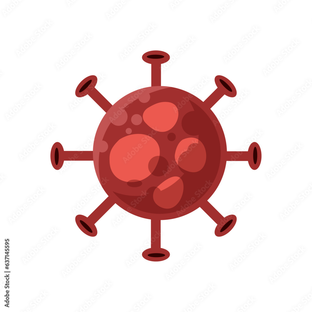 Fototapeta premium Vector corona virus virion of coronavirus on white background