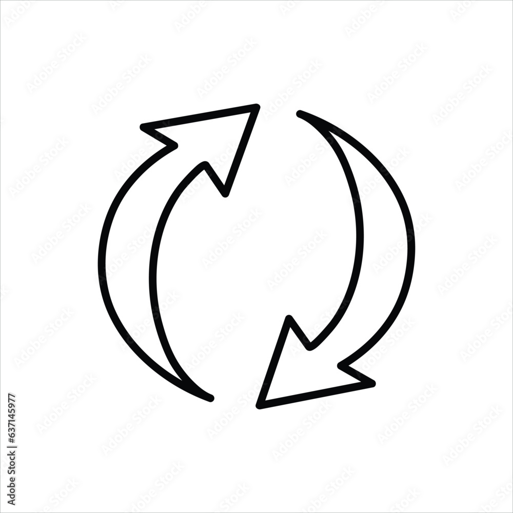 Refresh icon set. Reload icon vector. flat illustration. Refresh icon set. Reload icon vector. flat illustration.