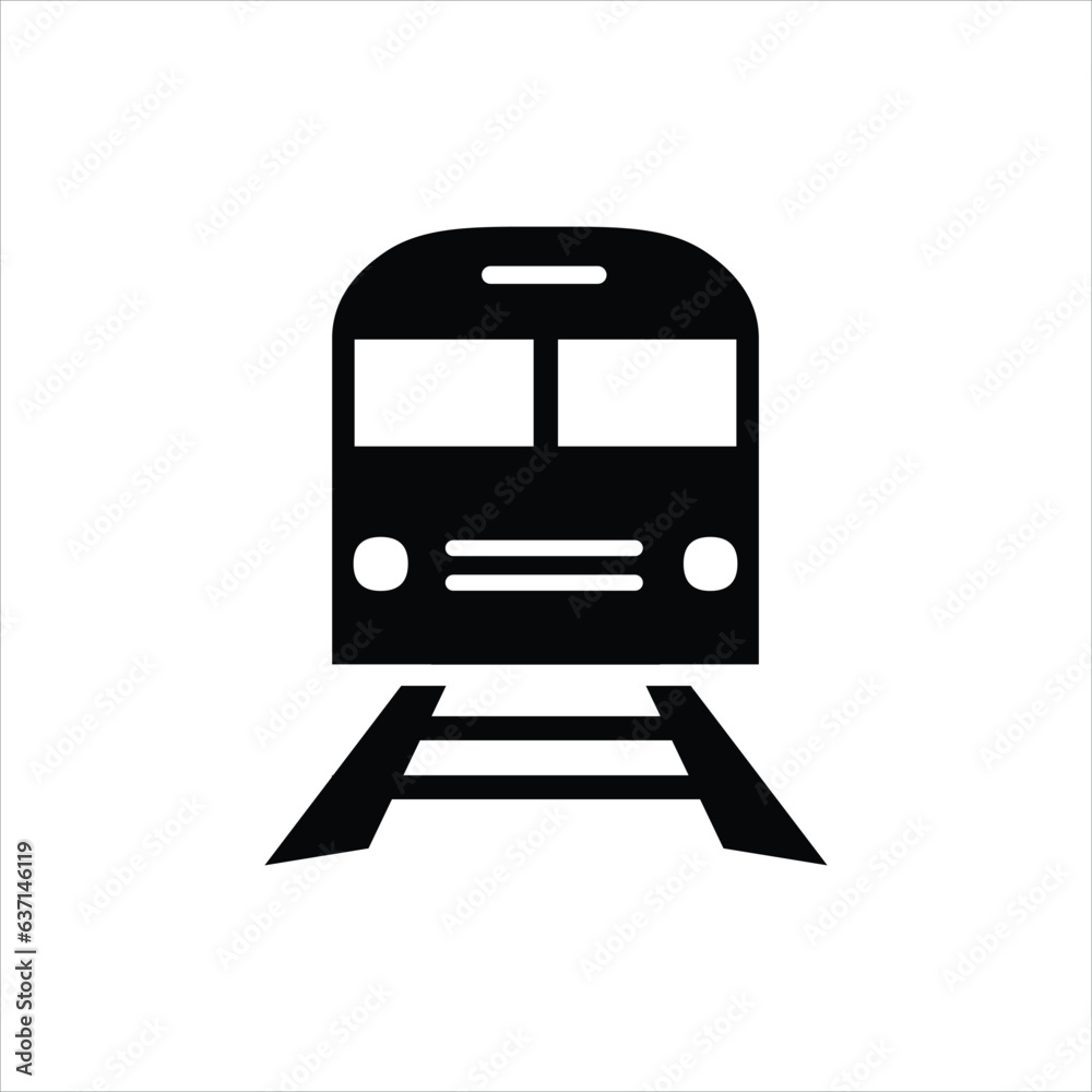 train icon vector sign symbol flat illustration on white background..eps train icon vector sign symbol flat illustration on white background..eps