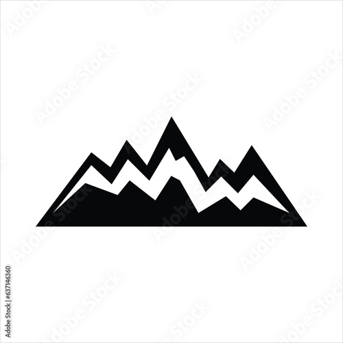  Adventure  hill  mountain icon flat illustration on white background..eps