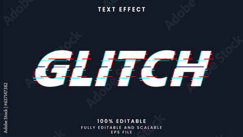 Glitch editable text effect	
