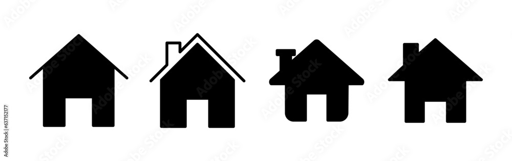Home icon vector. House vector icon Home icon vector. House vector icon