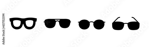 Glasses icon vector. eye glasses icon. sunglasses