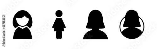 Female icon vector. toilet icon. restroom sign. gender