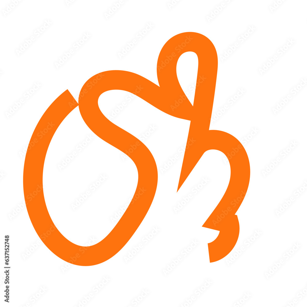 Orange doodle squiggly lines vector Orange doodle squiggly lines vector