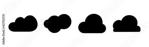Cloud icon vector. cloud data. cloud services