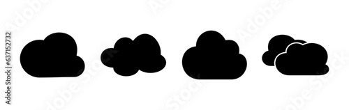 Cloud icon vector. cloud data. cloud services