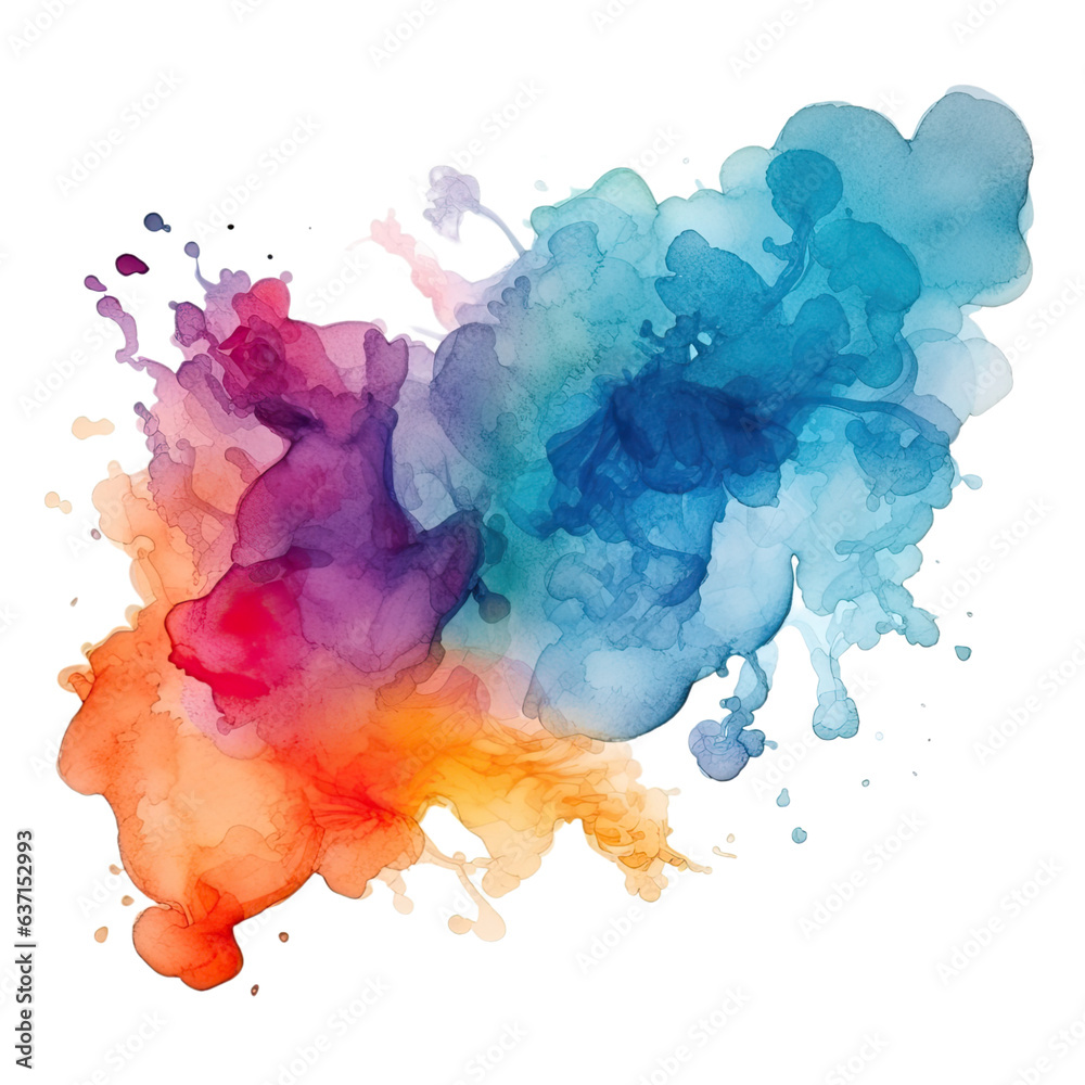 watercolor texture isolated on a white background