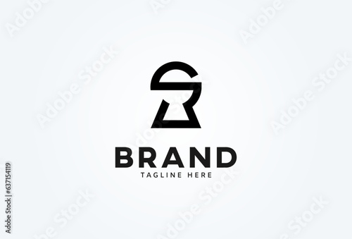 Initial S Keyhole Logo. letter S with keyhole in negative space. suitable for company, security and Real Estate logos. vector illustration