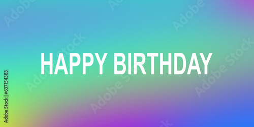 Happy Birthday Pastel Gradient Background 