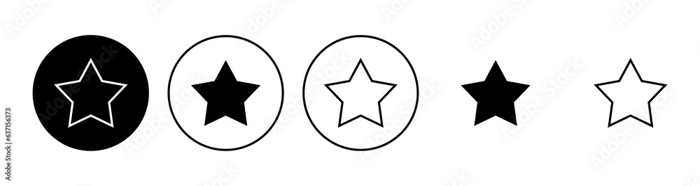 Star Icon set. rating icon vector. favourite star icon Star Icon set. rating icon vector. favourite star icon