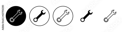 Wrench icon set. repair icon vector. tools icon vector