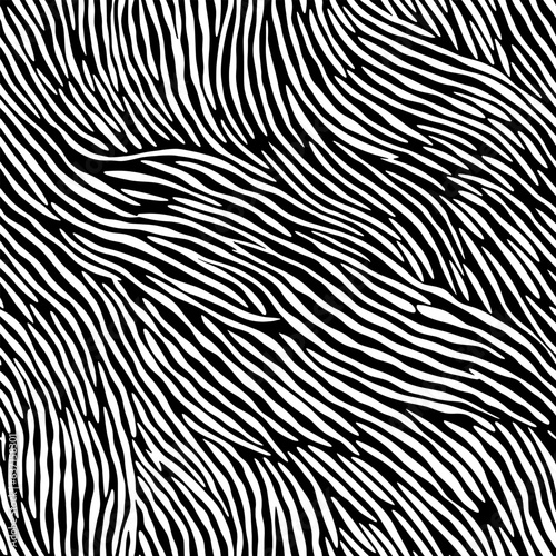 Black and White doodles abstract seamless background with stroke line. 