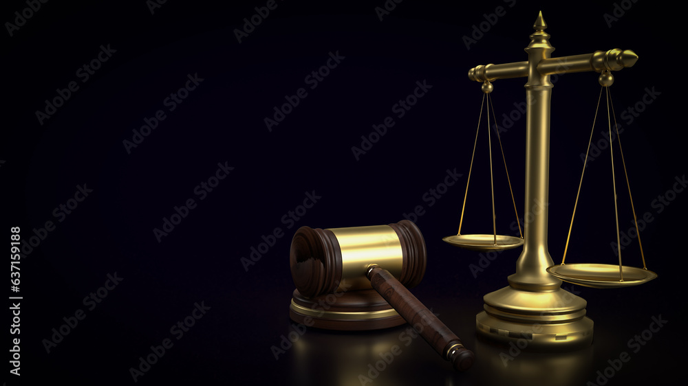 The Hammer and Libra for law and justice concept 3d rendering The Hammer and Libra for law and justice concept 3d rendering