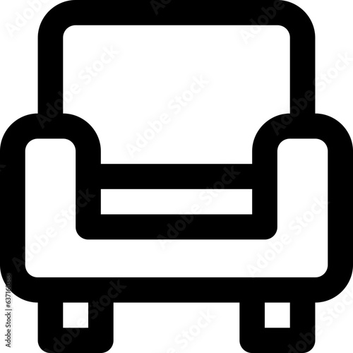 Sofa in outline icon. Living room, armchair, furniture