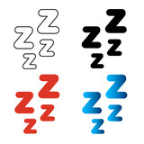 Abstract Snooze Silhouette Illustration