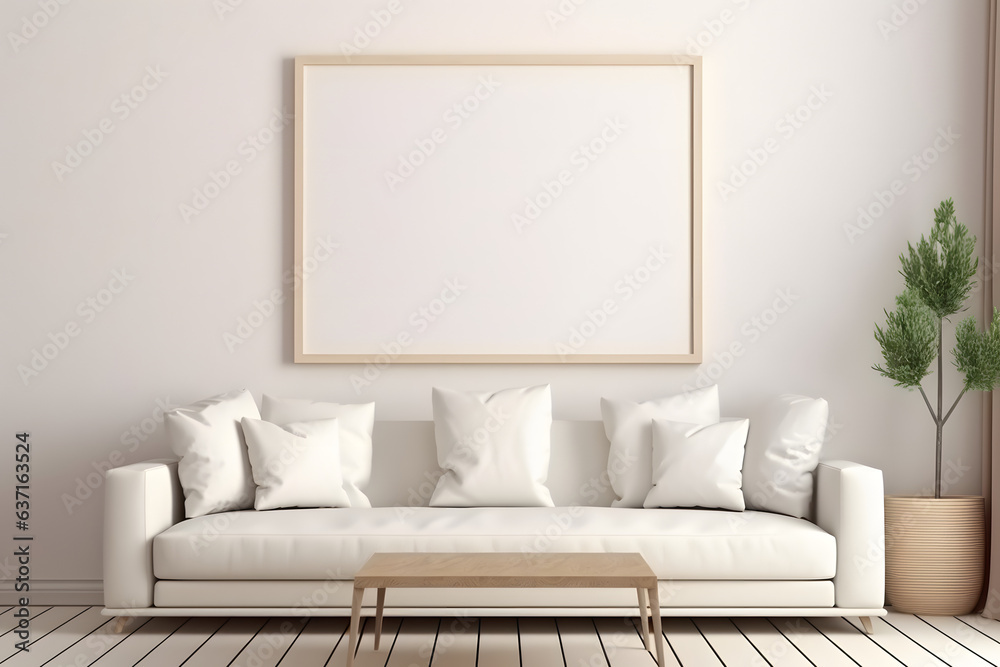 Subtle Frame Mockup Illumination, generative ai Subtle Frame Mockup Illumination, generative ai