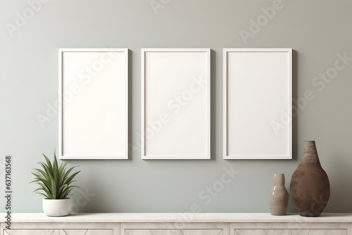 Frame Mockup Artful Presentation, generative ai