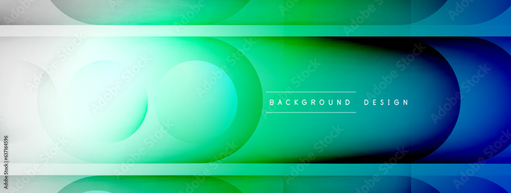 Fototapeta premium Abstract background - geometric composition created with lights and shadows. Technology or business digital template
