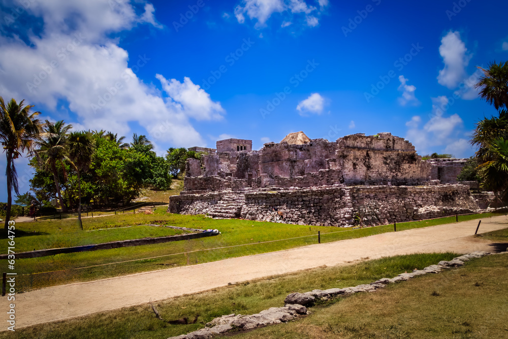 Beautiful and historic view of Cozumel Maya