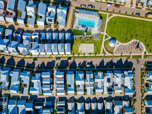 Aerial view of the residence building at Wheeler District © Kit Leong