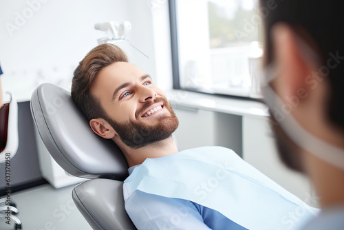 Man visit dentist  AI Generated  