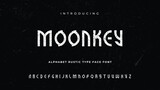 Moonkey Alphabet Rustic Type Face Font