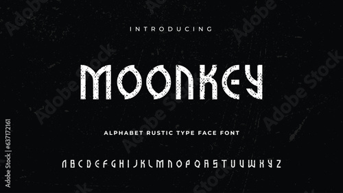 Moonkey Alphabet Rustic Type Face Font