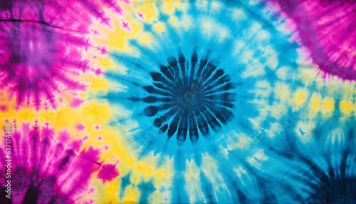 Fashionable Colorful Tie Dye Design
