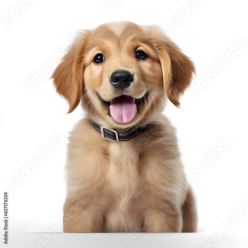 Cute Golden Retriever Puppy. AI generetive