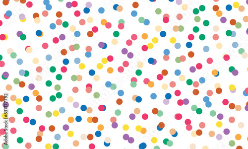 Random colorful Small polka dot seamless pattern background retro vintage vector design