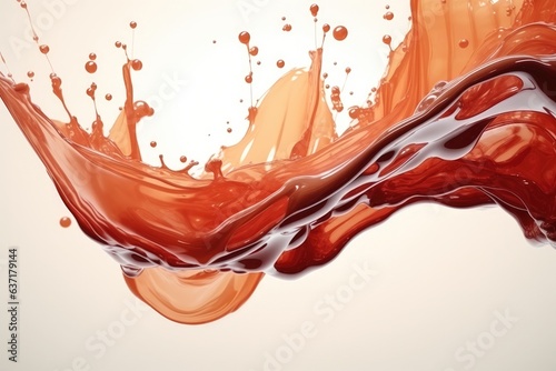 3d splash liquid abstract