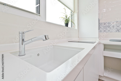 Install a sink bowl in the laundry room and use it for various purposes