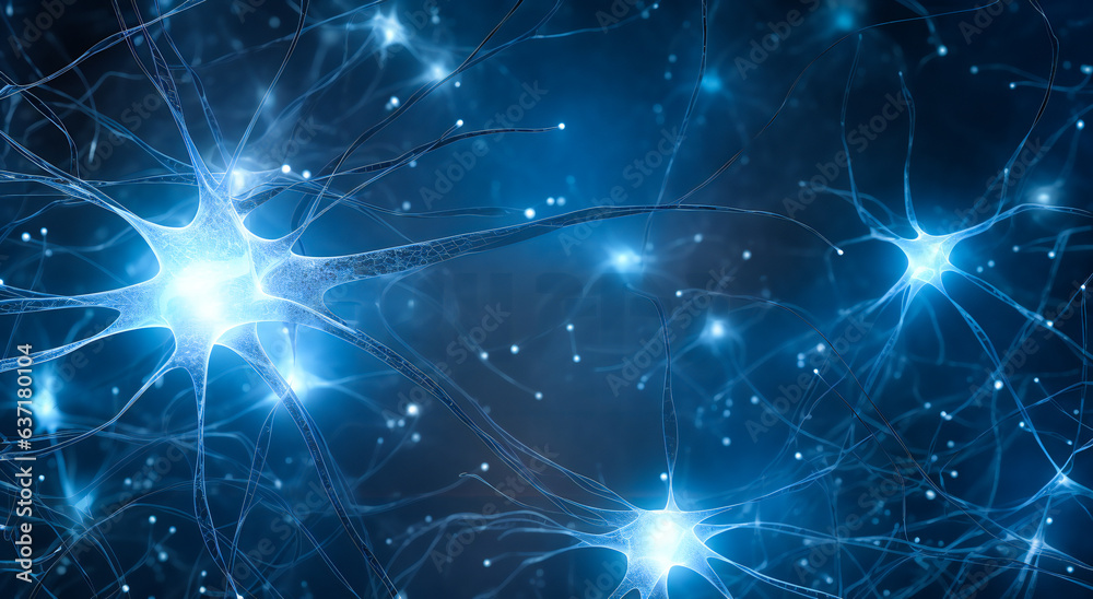 Neural system concept illustration