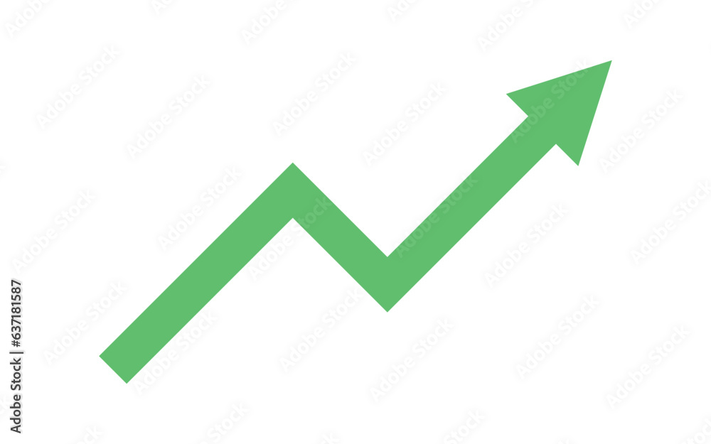 green arrow pointing up grow business financial profit graph green arrow pointing up grow business financial profit graph