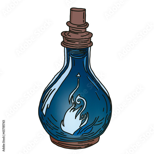 Magic potion bottle