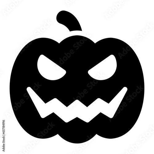 pumpkin glyph icon