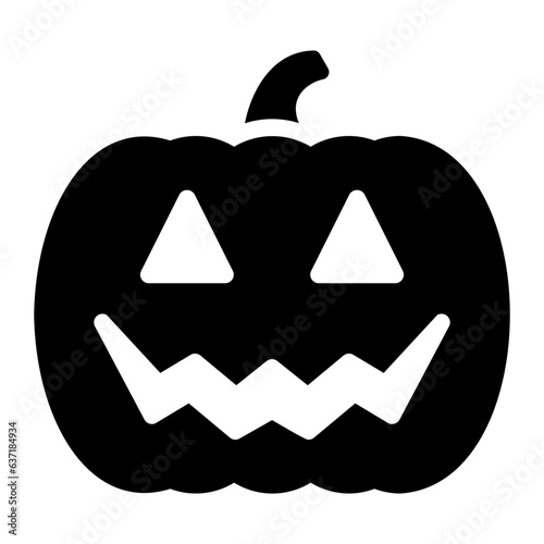 pumpkin glyph icon