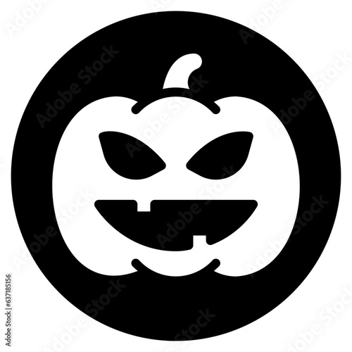 scary glyph icon