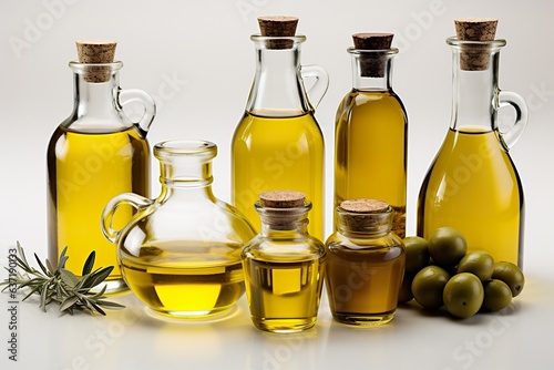 Olive oil isolated on white background commercial imagery