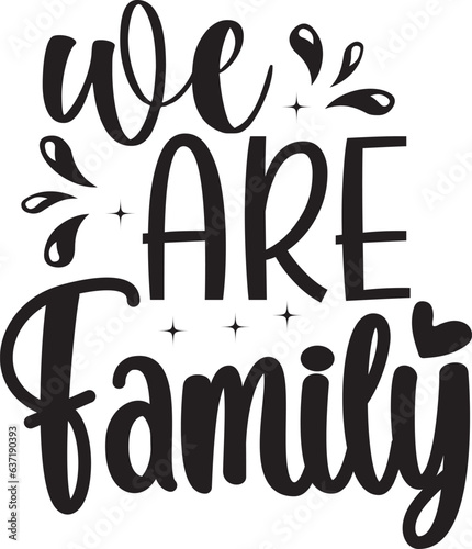 Bild auf Leinwand We are family