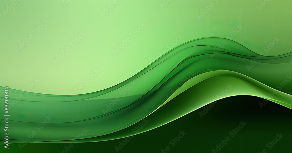 Elegant Green Waves with Subtle Gradients Elegant Green Waves with Subtle Gradients