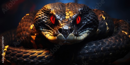 snake with dragon Horns