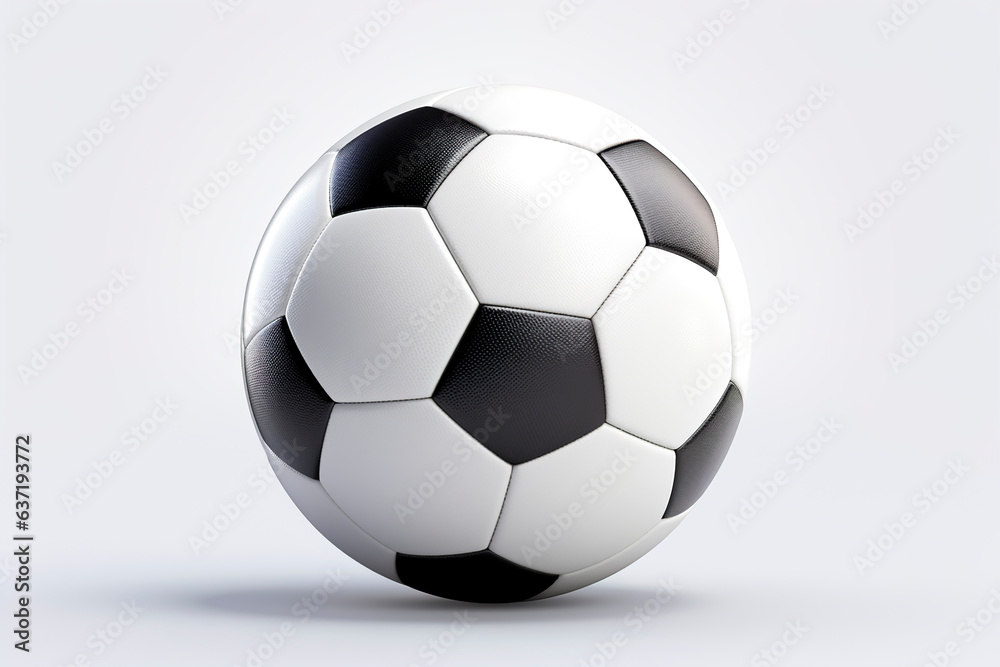 Fototapeta premium Soccer ball isolated on white backgroun